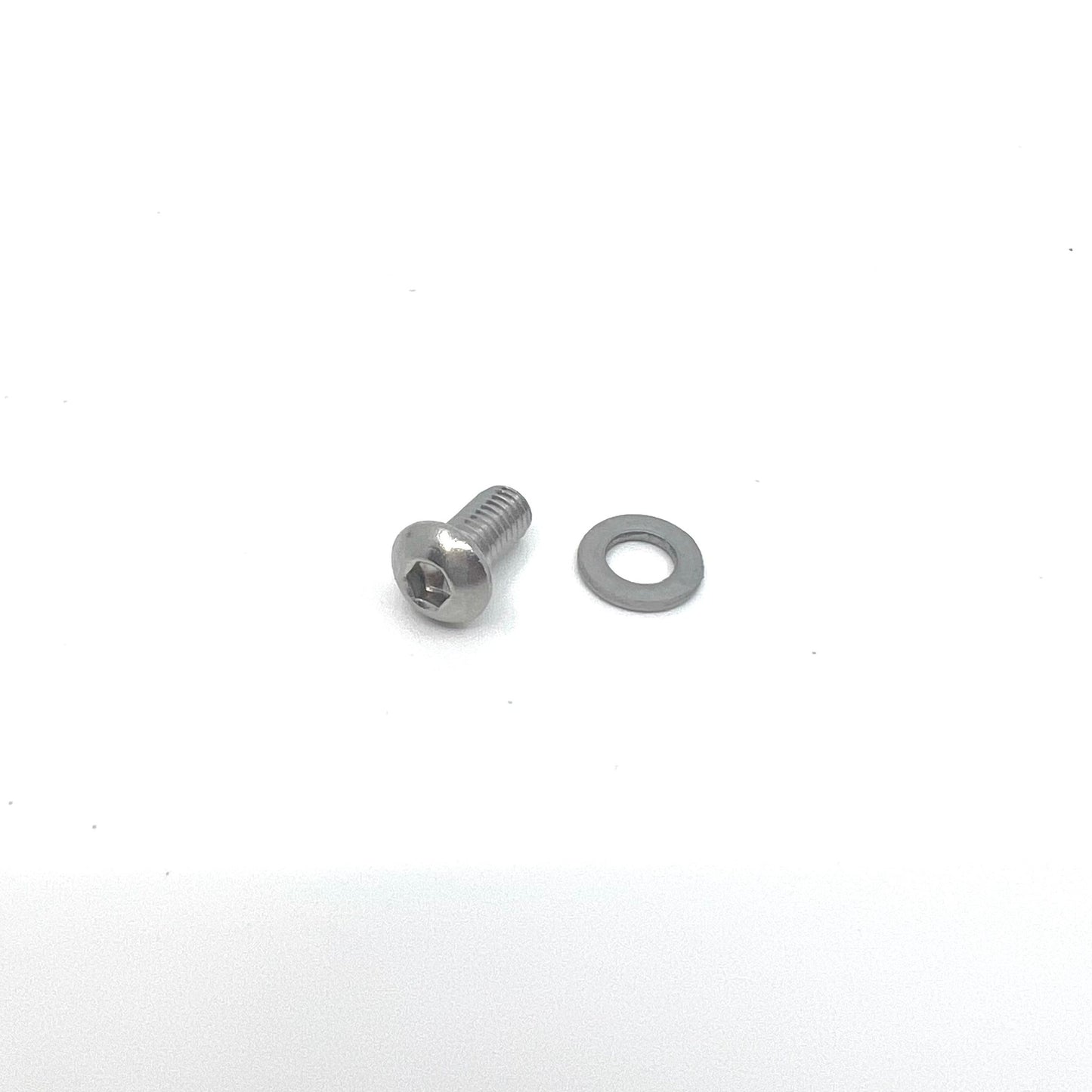 Stainless steel M6 x 12 mm Allen button-head screws and washers