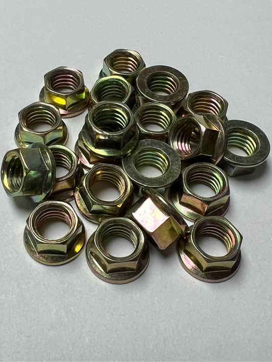 Flanged M8 x 1.25 Small Head Hex Nuts